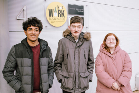 NN Trailblazer Trio outside the firm's HQ